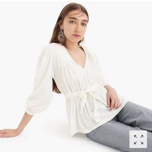 Point Sur Pleated JCrew Top